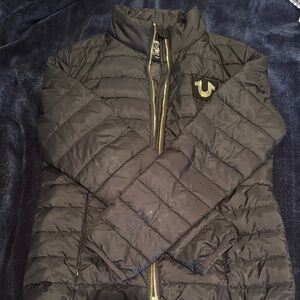 True Religion Black Puffer Jacket